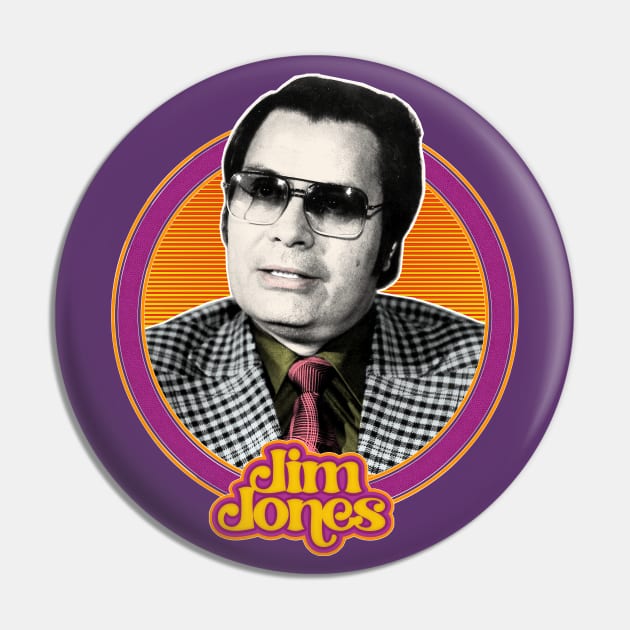 Jim Jones // Retro 70s Style Design Pin by DankFutura