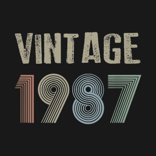 Vintage 1987 33nd Birthday Men Women T-Shirt