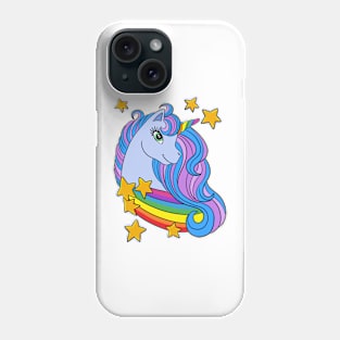 Blue Unicorn Rainbow and Stars Phone Case