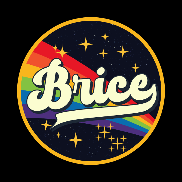 Brice // Rainbow In Space Vintage Style by LMW Art