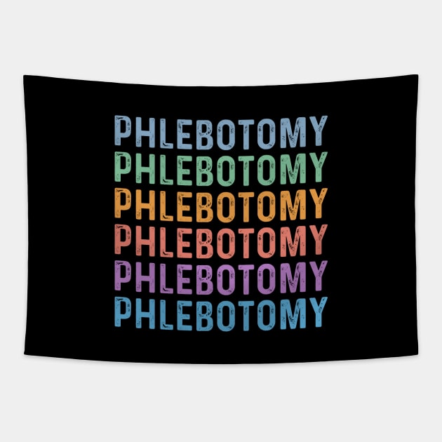 Funny phlebotomy technician assistant students phlebotomist Tapestry by Printopedy