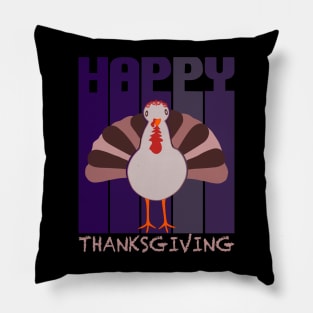 Happy Thanksgiving Turkey Pillow