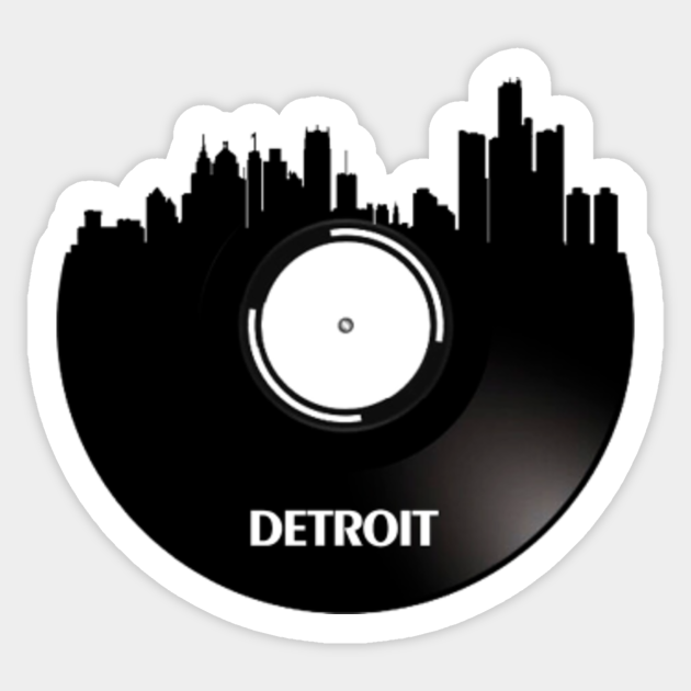Detroit USA Vinyl Detroit Sticker TeePublic