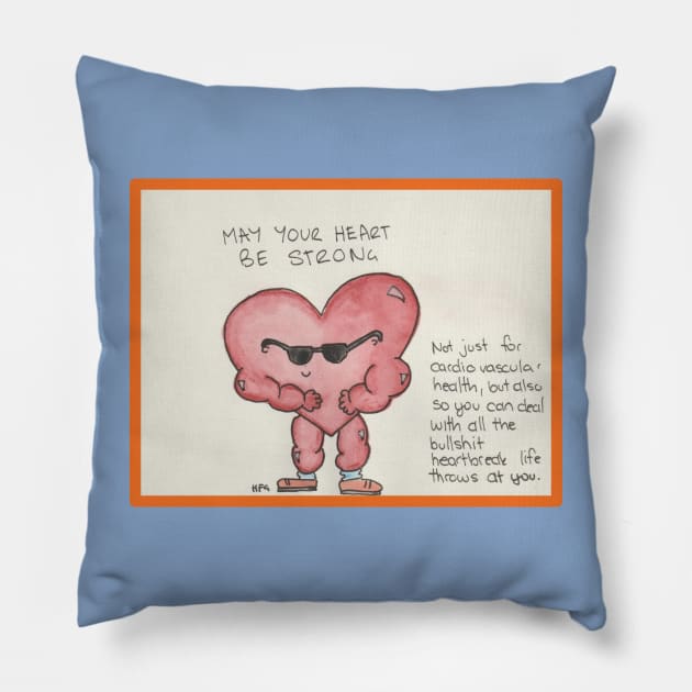 Strong Heart Pillow by HFGJewels