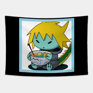 Baby ramen dragon anime drawing Tapestry