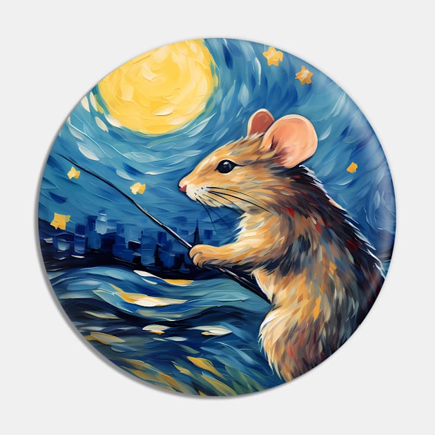 Van Gogh's Mouse Pin by Seraphine