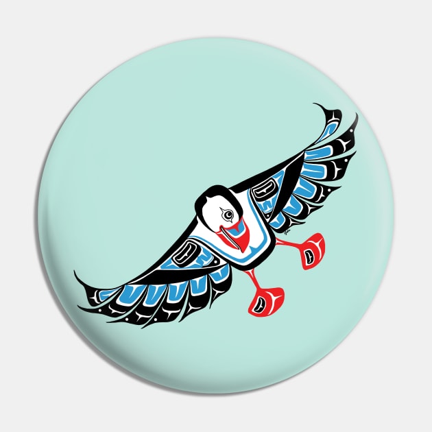 PNW Puffin Pin by Featherlady Studio