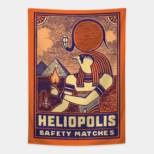 Heliopolis Safety Matches Tapestry by victorcalahan