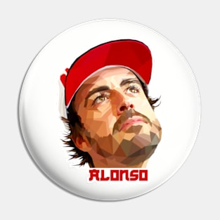 Alonso Low Poly Art Pin