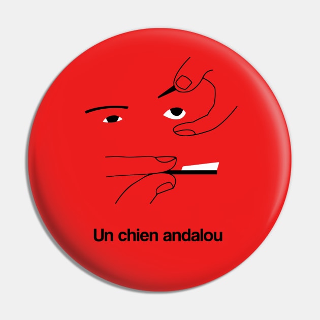 Un chien andalou minimalist art cinema poster design Luis Bunuel Salvador Dali Pin by Rozbud