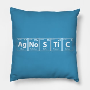 Agnostic (Ag-No-S-Ti-C) Periodic Elements Spelling Pillow