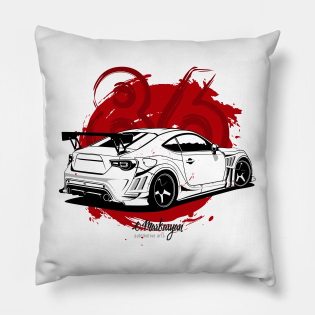 GT86 Hachiroku Pillow by Markaryan