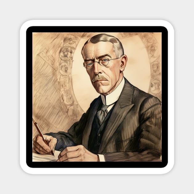 Woodrow Wilson Magnet by ComicsFactory