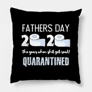 fathers day quarantine Pillow