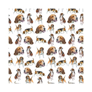 watercolors beagles T-Shirt