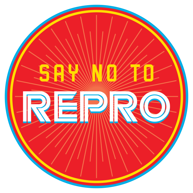 Say No To Repro Kids T-Shirt by Vamplify