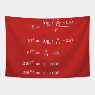 Christmas Math Equation Tapestry