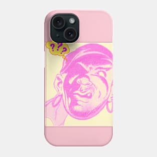 VINTAGE COMICS POP ART PIRATE  FACE WHAT QUESTION MARK Phone Case