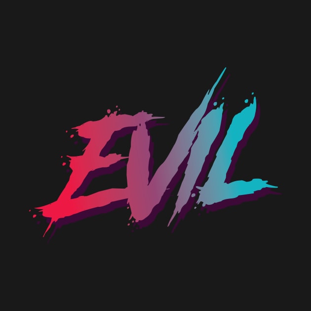 Evil typography design by petersarkozi82@gmail.com