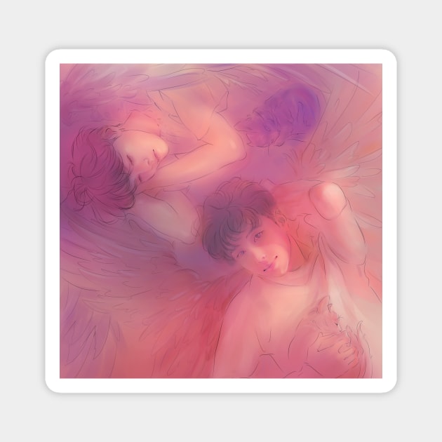 Two Angels - Suga & RM Magnet by Pengvin-Masha