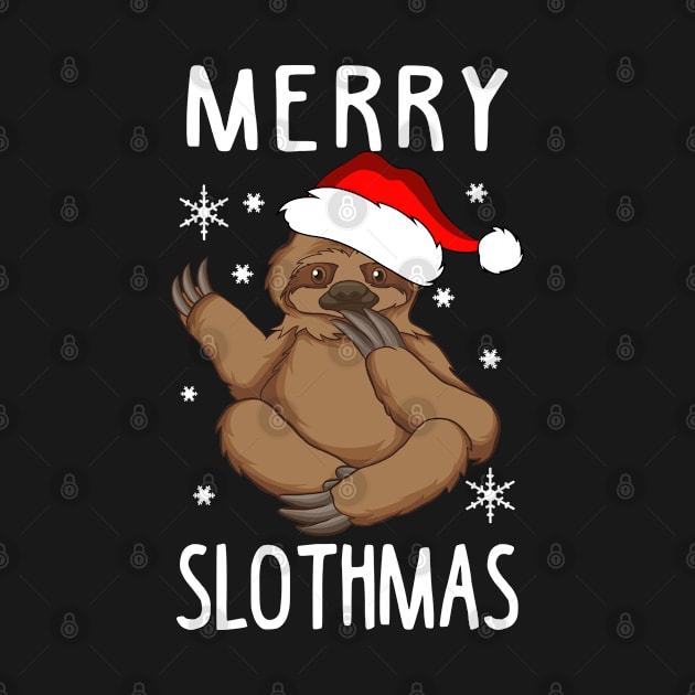 Merry Slothmas Funny Christmas Sweatshirt by KsuAnn