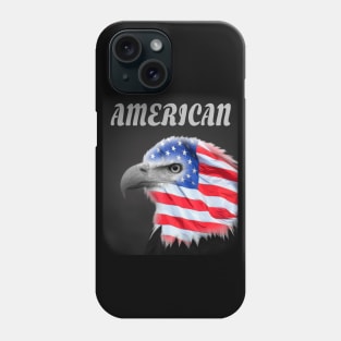 American Flag and Eagle, Flag and Eagle, 4th of July Phone Case