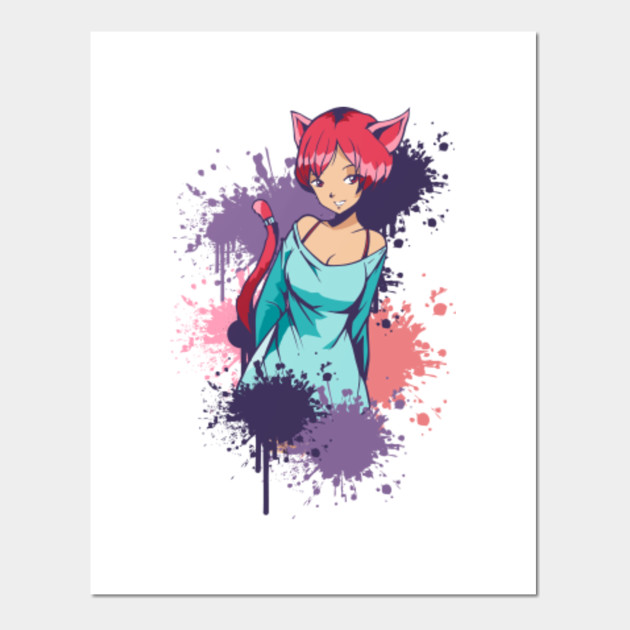 Sweet Anime Girl Anime Girls Posters And Art Prints Teepublic