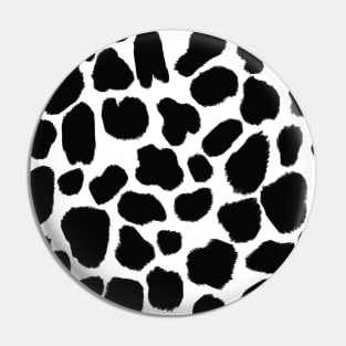 Monochrome Cow Hide Print Pin