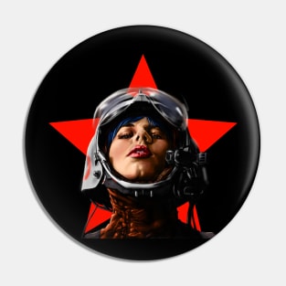 Atom Girl Pin