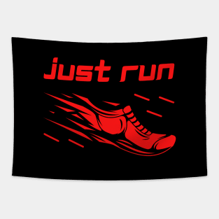 Just Run - Running motivation Tapestry