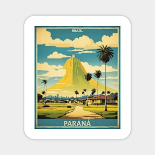 Parana Brazil Vintage Tourism Travel Poster Magnet