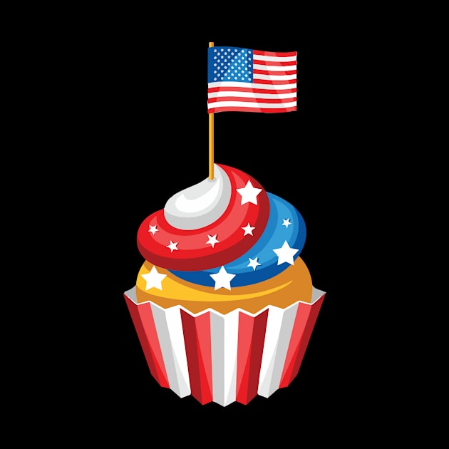 4th Of July Cupcake America Flag Holiday Party by ChristianCrecenzio