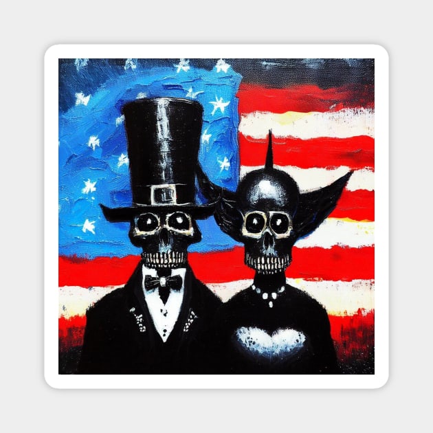 American Goths Magnet by Donkeh23