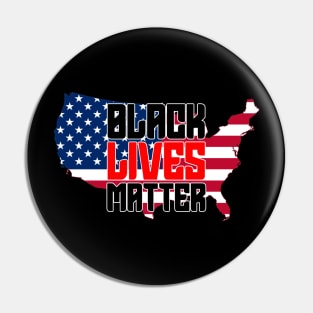 Black Lives Matter, USA Flag, United States, I Can't Breathe Pin