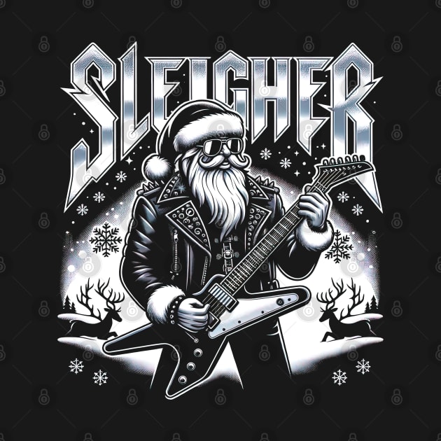 Sleigher Santa Claus Rock Christmas by opippi