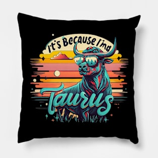 Taurus Zodiac Paradise: Sunset Astrological Bliss Pillow