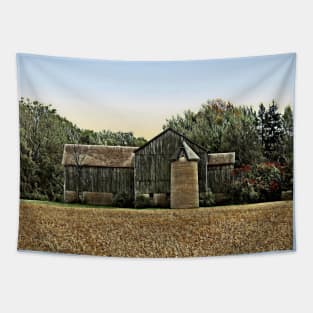 Golden Field Beautiful Barn No.2 Tapestry