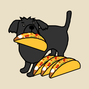 Animals with Food Cute Dog Eats Tacos T-Shirt