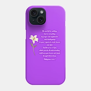 Philippians 4:6-7 Phone Case