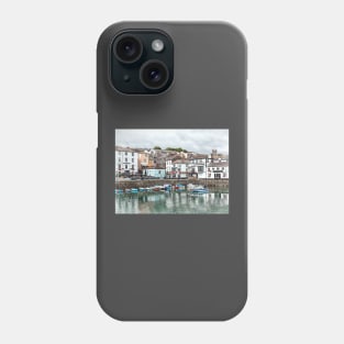 Summer Fishing boats in Falmouth Harbour, Cornwall England UK Phone Case