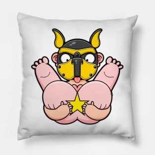 Gay Yellow Pup Bum Squeeze Pillow