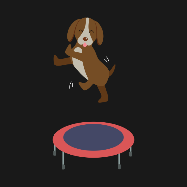 Disover Dog Trampoline Fun - Dog - T-Shirt