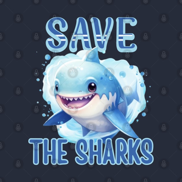 Save The Sharks by Janickek Design