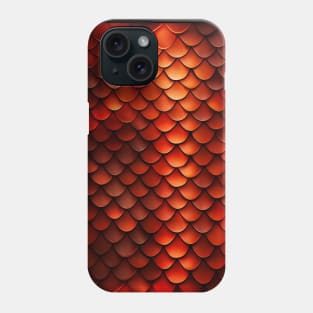 Red Dragon Scales - Dragon Skin Pattern Phone Case