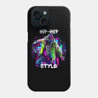 Man Dancing In Graffiti Look Hip-hop Style Phone Case