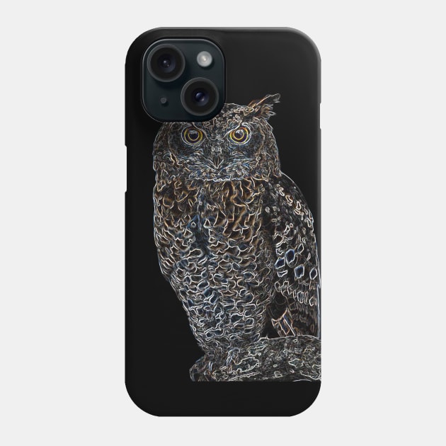 Cool Owl - Bird Design Phone Case by Whites Designs