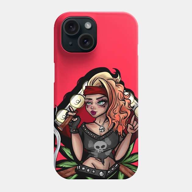 Headbanging Jane Phone Case by Mary Janes Media