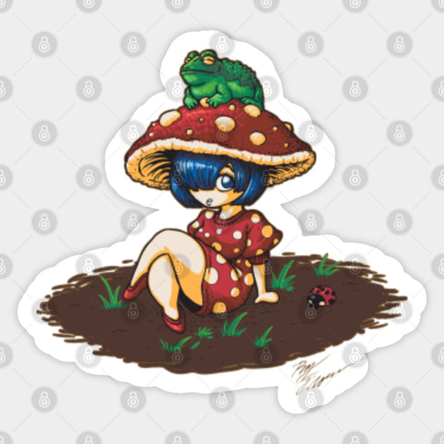 Toadstool Fairy - Mushroom - Sticker