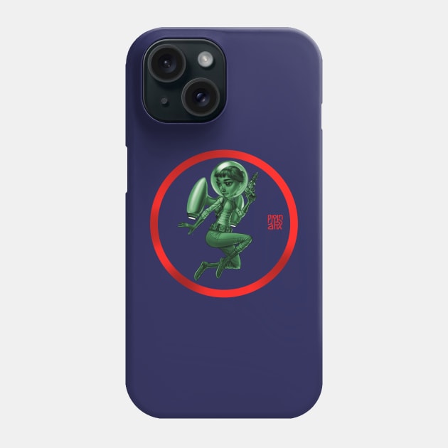 Space Girl V2 Phone Case by JohnParkArt