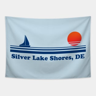 Silver Lake Shores, DE - Sailboat Sunrise Tapestry